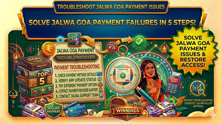 troubleshoot jalwa goa payment