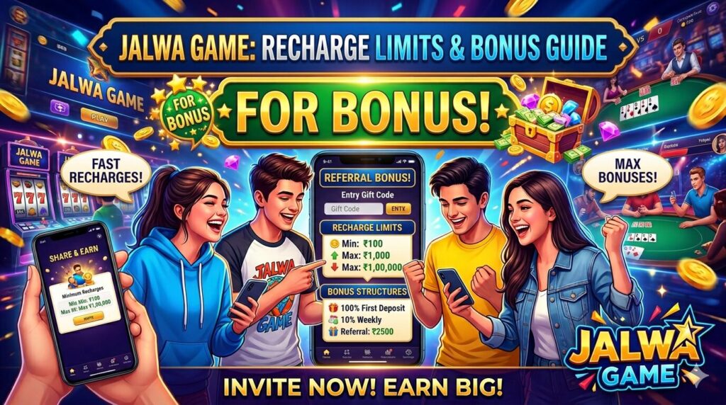Jalwa game recharge limits